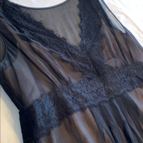 Beautiful LOFT Black silk dress 10 - Picture 4 of 5